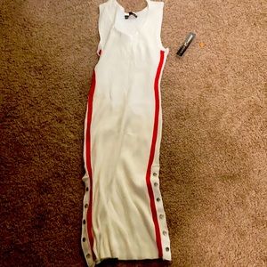 Cream colored bodycon dress